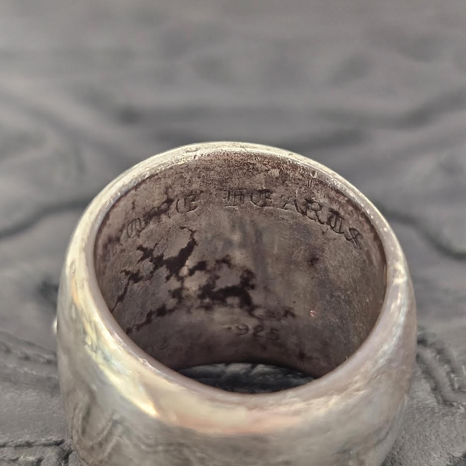 CHROME HEARTS Classic Oval Cross Ring 1 Diamond Size 25号 クロム