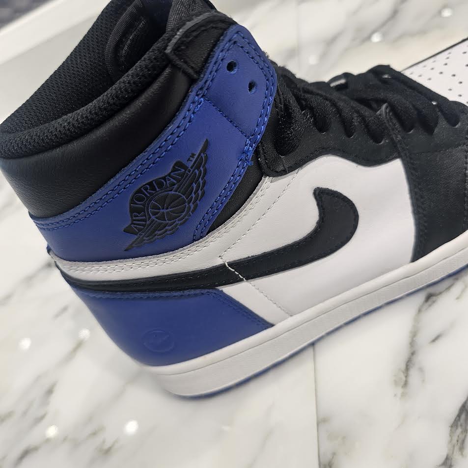 NIKE × FRAGMENT DESIGN 2014AW Air Jordan 1 Retro High OG "Black/Sport Royal/White" 716371 040 Size 9.5（27.5cm）ナイキ × フラグメントデザイン エアジョーダン1 レトロ ハイ OG "ブラック/スポーツロイヤル/ホワイト" サイズ9.5（27.5cm）