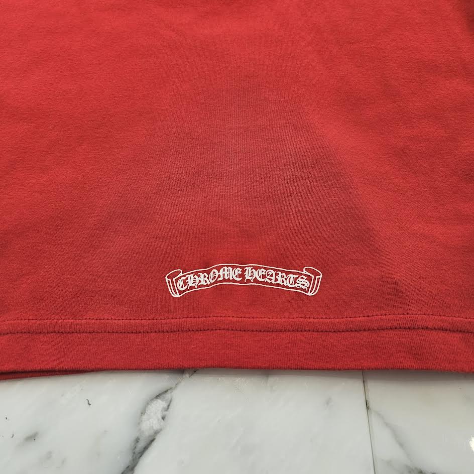 CHROME HEARTS Neck Logo Base Ball Long Sleeve Tee Size S クロムハーツ ネックロゴ ベースボール ロングスリーブ Tシャツ サイズS