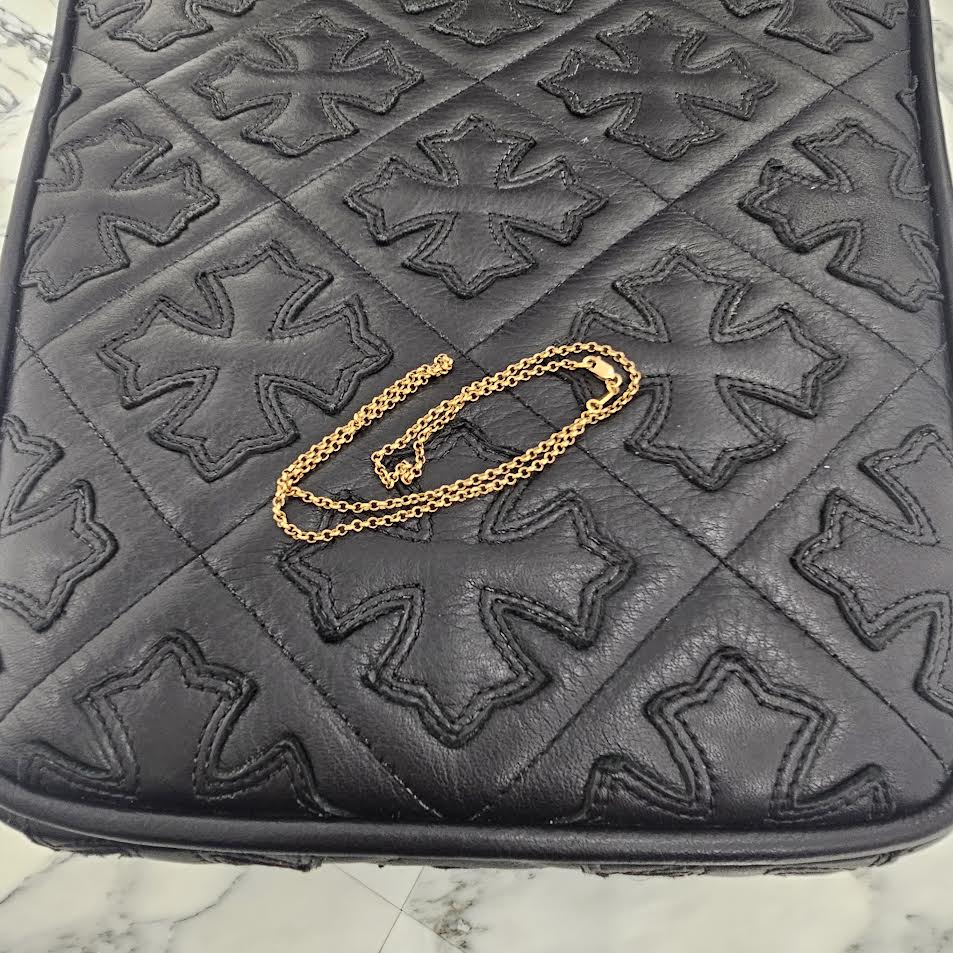 CHROME HEARTS 22K Roll Chain Necklace 18 Inch クロムハーツ 22K ロールチェーン ネックレス 18インチ