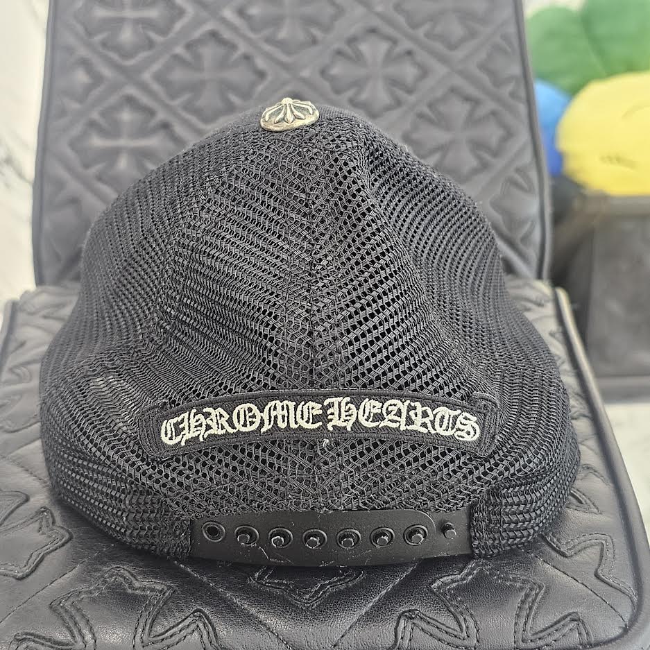 CHROME HEARTS King Taco 3 Cemetery Cross Patch Mesh Cap Size ONE