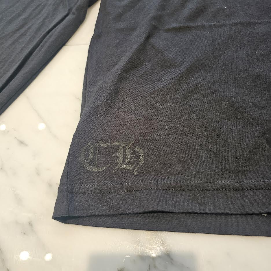 CHROME HEARTS Paris Limited Floral Cross 18 Avenue Long Sleeve Tee Size XL クロムハーツ パリ限定 フローラルクロス 18アヴェニュー ロングスリーブ Tシャツ サイズXL