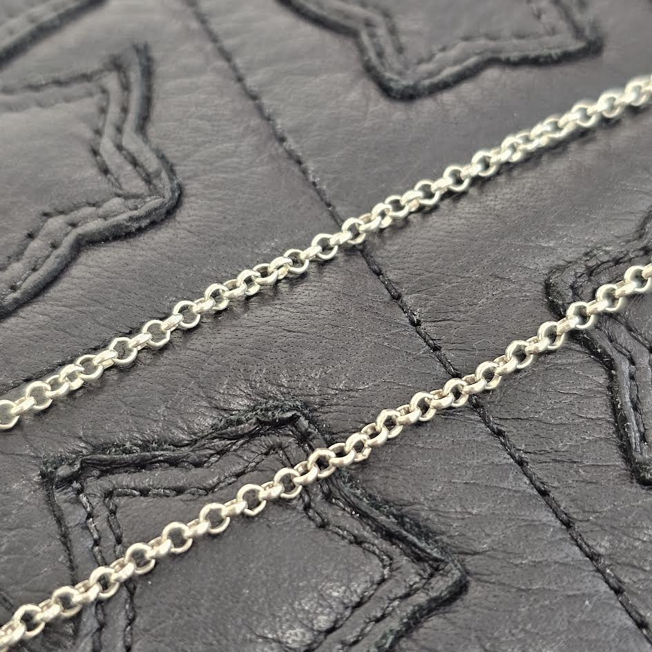 CHROME HEARTS Safety Pin 1 Diamond Roll Chain Necklace Size 16Inch クロムハーツ セーフティピン 1ダイヤモンド ロールチェーン ネックレス サイズ16インチ