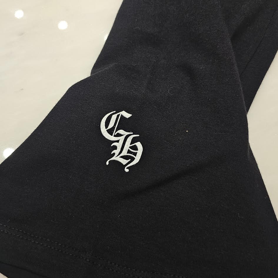 CHROME HEARTS Bell Bottom Scroll Label Logo YOGA Sweat Pants Size XS クロムハーツ ベルボトム スクロールラベルロゴ ヨガ スウェットパンツ サイズXS