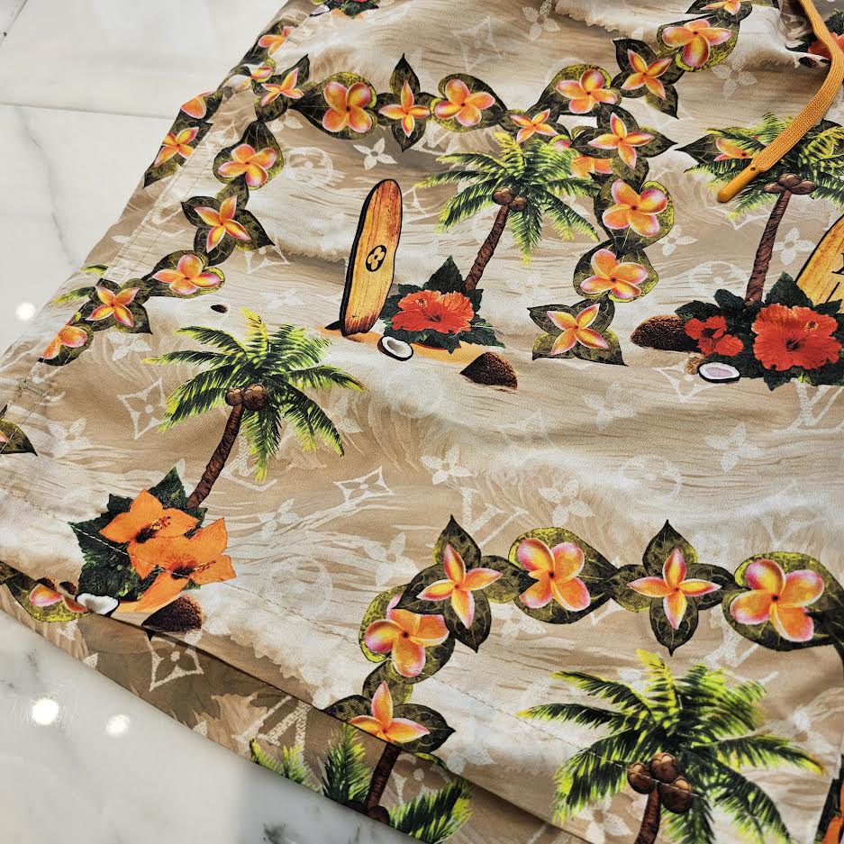 LOUIS VUITTON 2024AW Monogram Nylon Shorts 1AFRNN Size S ルイヴィトン モノグラム ナイロン ショーツ サイズS