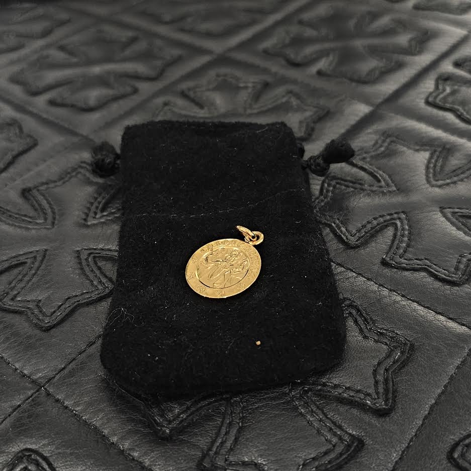 CHROME HEARTS 22K ANGEL MEDAL Charm クロムハーツ 22K エンジェルメダル チャーム