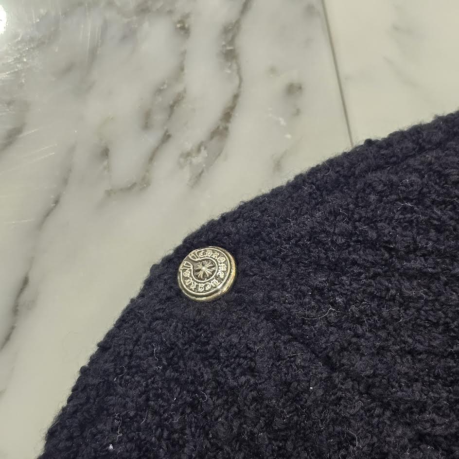 CHROME HEARTS 2024AW Harako Leather Cross Patch Beanie Size ONE SIZE(53-60) クロムハーツ ハラコ レザークロスパッチ ビーニーサイズONE SIZE(53-60)