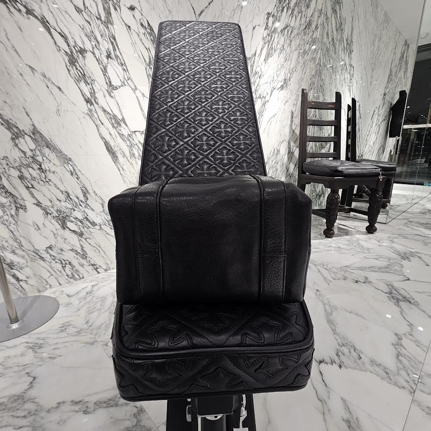 CHROME HEARTS 3 Cemetery Cross Leather Patch Tote Mini Bag クロムハーツ 3セメタリークロス レザーパッチ トート ミニ バッグ