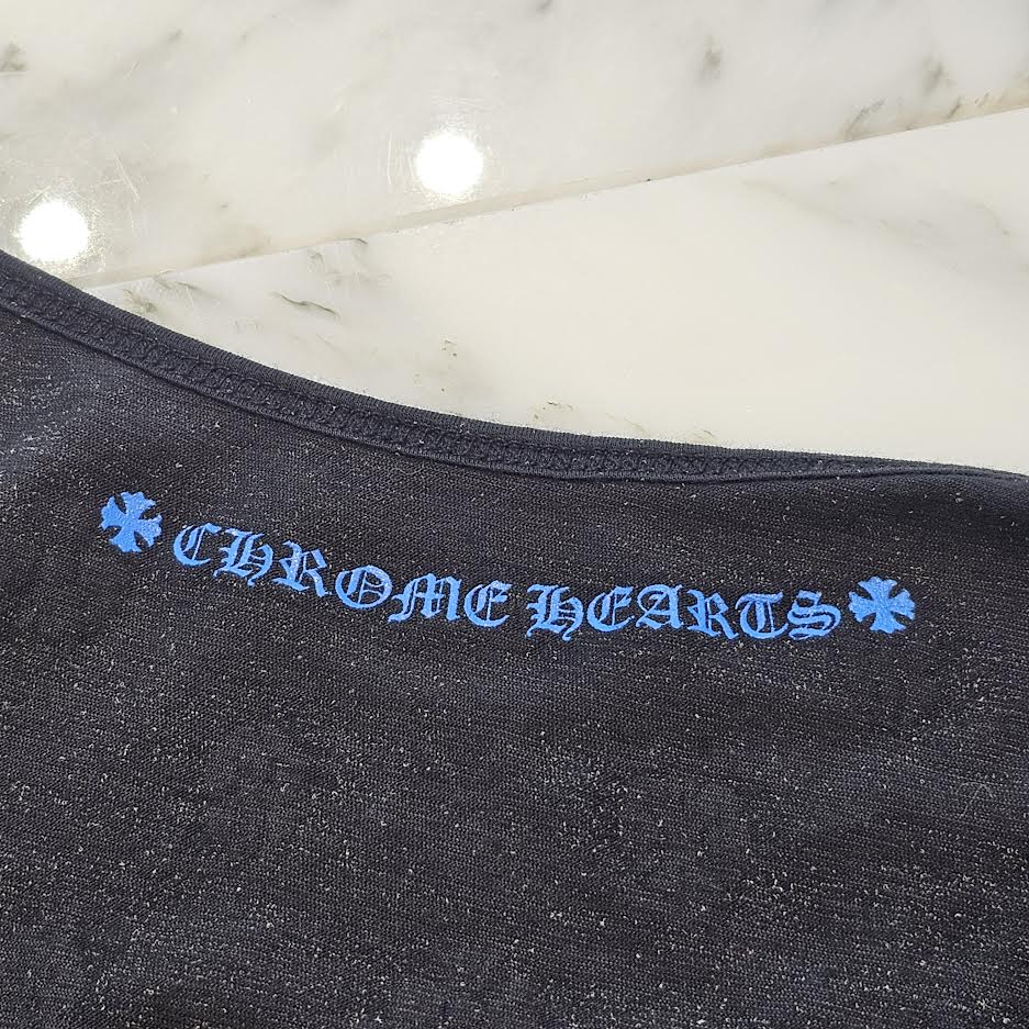 CHROME HEARTS Multi Cross Logo Print Long Camisole Size S クロムハーツ マルチクロス ロゴプリント ロングキャミソール サイズS