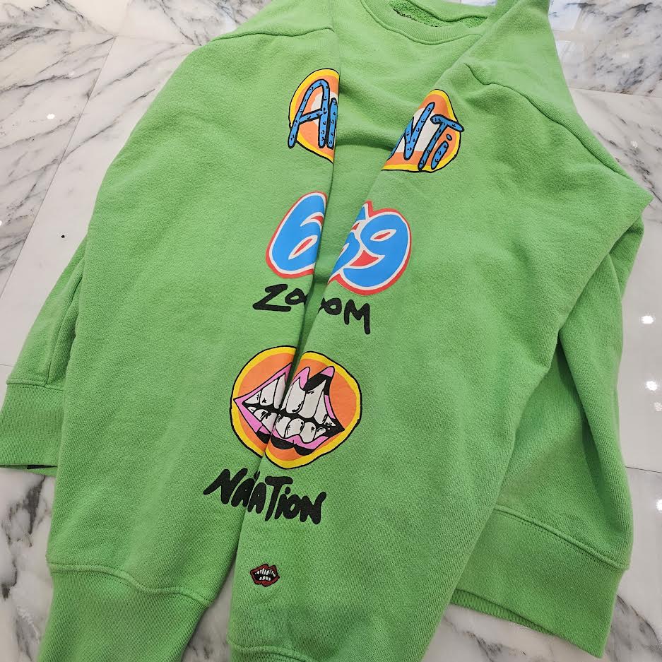 CHROME HEARTS × MATTY BOY 2021AW PPO Sex Records Crew Neck Sweat Shirt Size L クロムハーツ × マッティボーイ PPO セックスレコード クルーネック スウェットシャツ サイズL