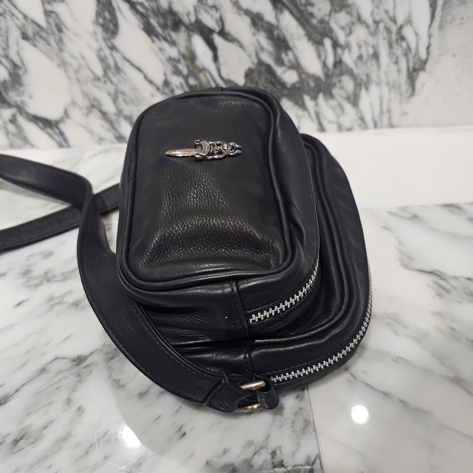 CHROME HEARTS Dagger BARRET Leather Shoulder Bag クロムハーツ ダガー バレット レザー ショルダーバッグ
