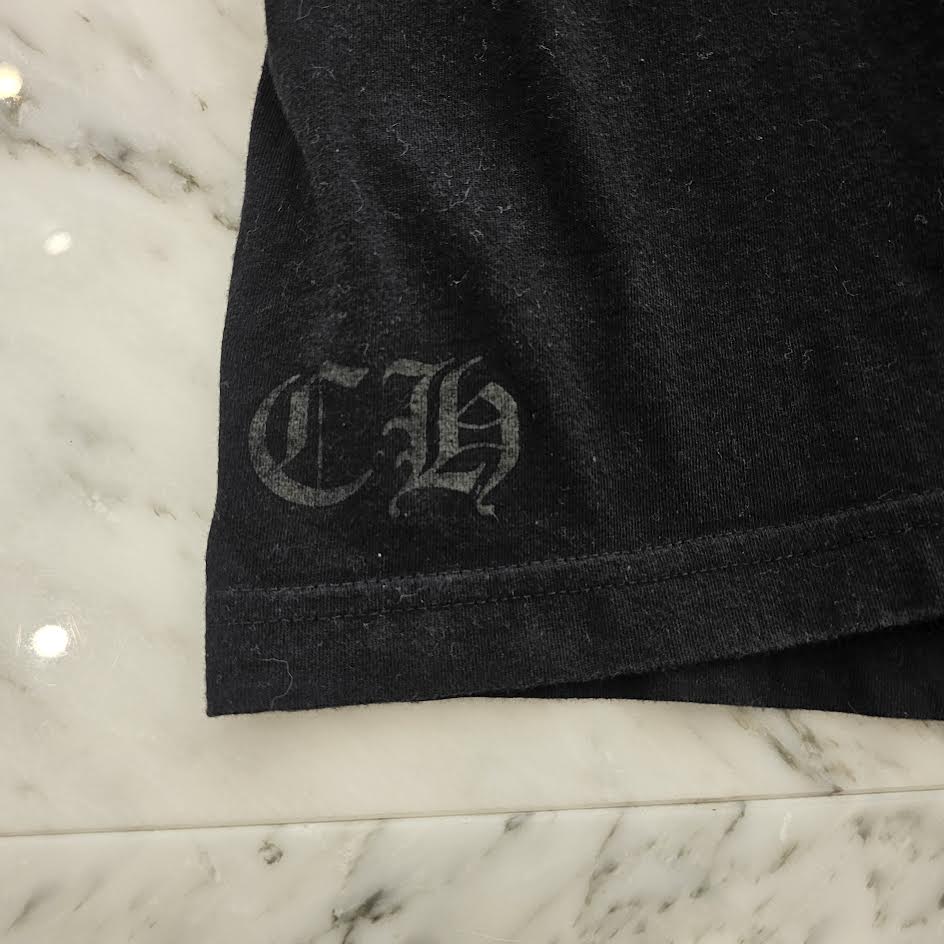 CHROME HEARTS Neck Logo Horseshoe Tee Size L クロムハーツ ネックロゴ ホースシュー Tシャツ サイズL
