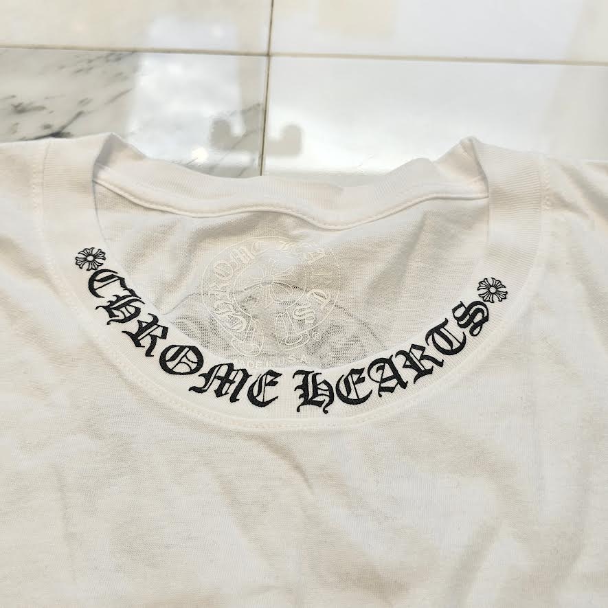 CHROME HEARTS Neck Logo Back Horseshoe Tee XXL クロムハーツ ネックロゴ バックホースシュー Tシャツ サイズXXL