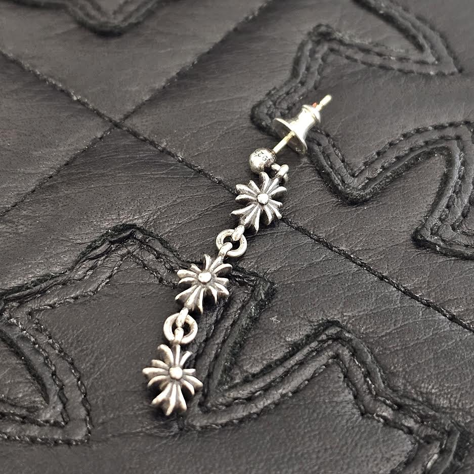 CHROME HEARTS Tiny E CH Plus 3 Drop Earring クロムハーツ タイニーE CHプラス 3ドロップ イヤリング ピアス