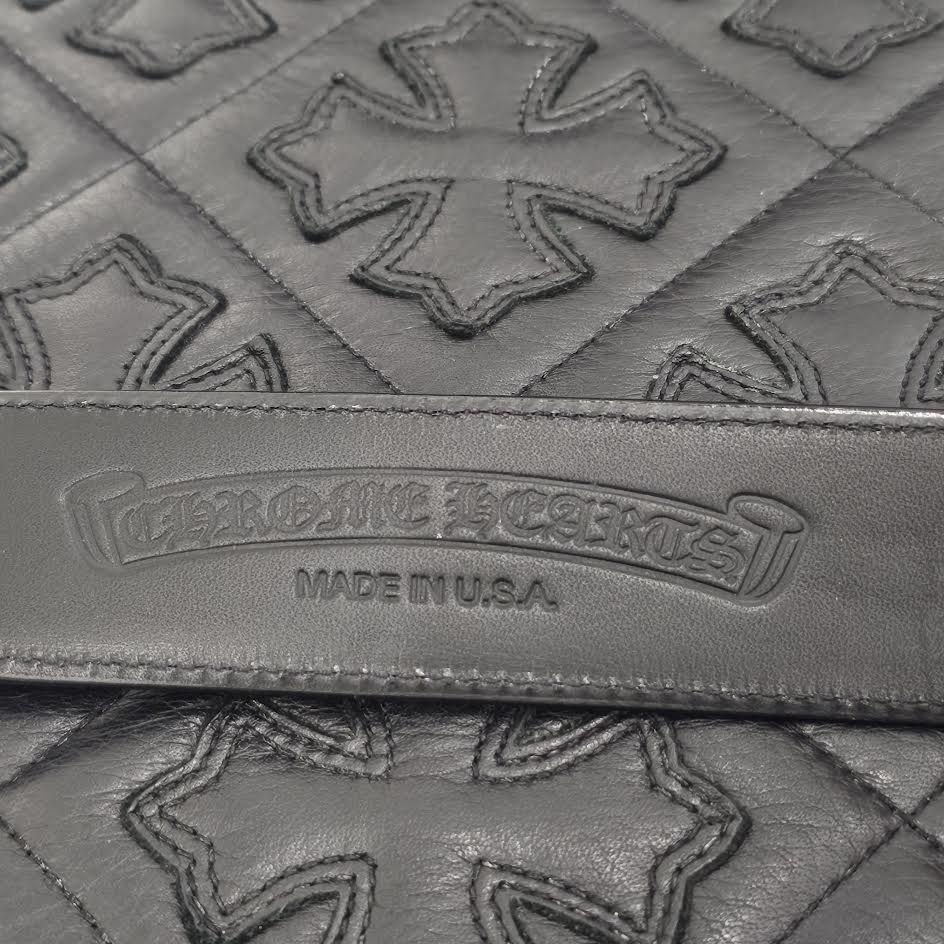 CHROME HEARTS 1.5 Gunslinger Leather Belt Size 38 クロムハーツ 1.5インチ ガンスリンガー レザーベルト サイズ38