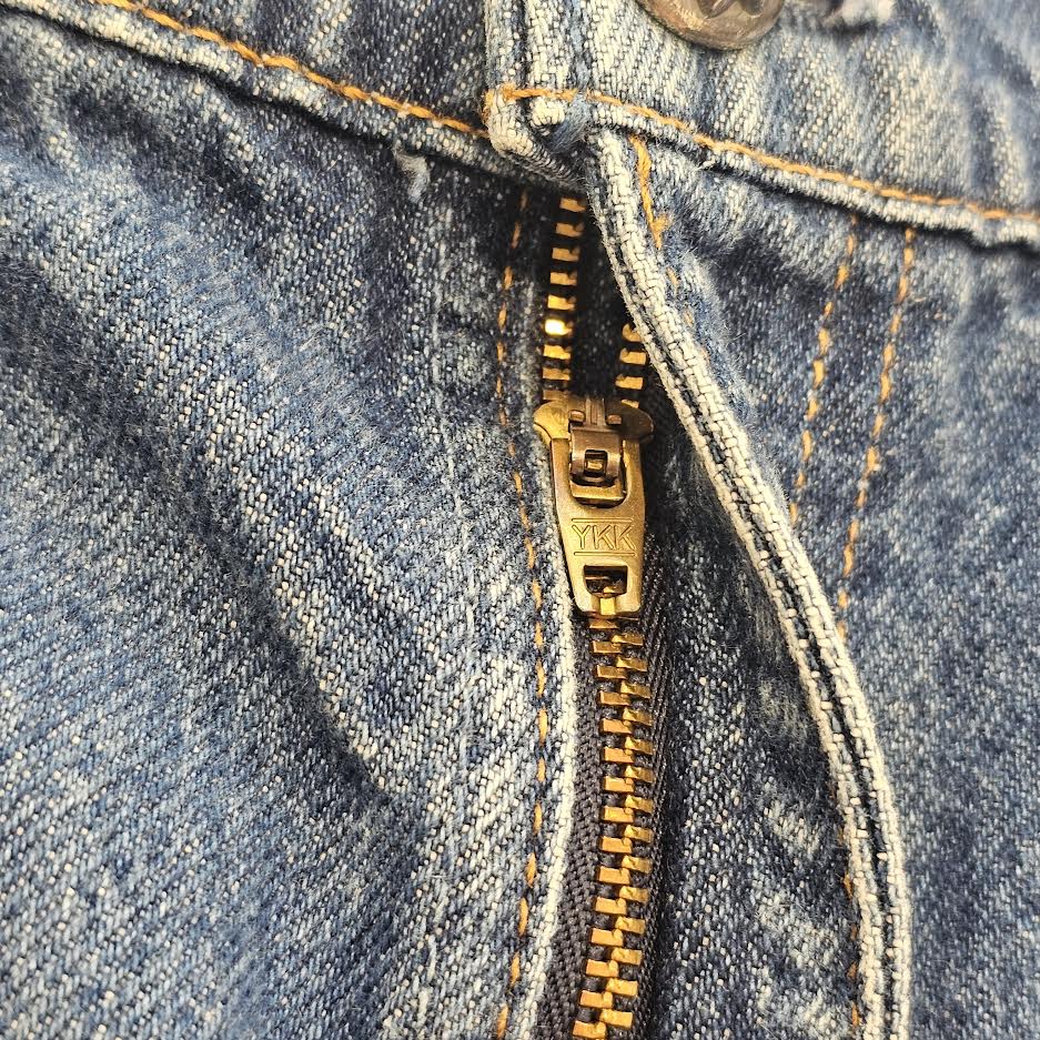 CHROME HEARTS × Levi's 505 VNTG Cross Leather Patch Denim Pants Size 34 クロムハーツ × リーバイス 505 ヴィンテージ クロスレザーパッチ デニムパンツ サイズ34