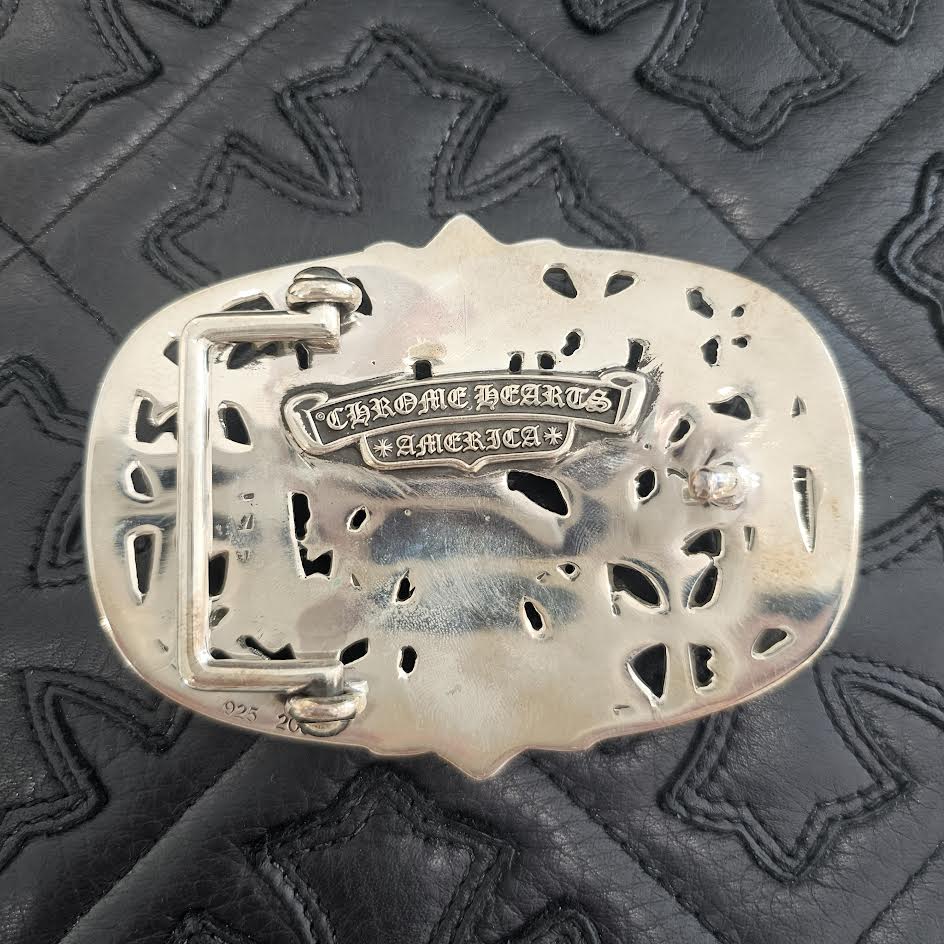 CHROME HEARTS 1.5 Cemetery Cross Silver Buckle クロムハーツ 1.5 セメタリークロス シルバー バックル