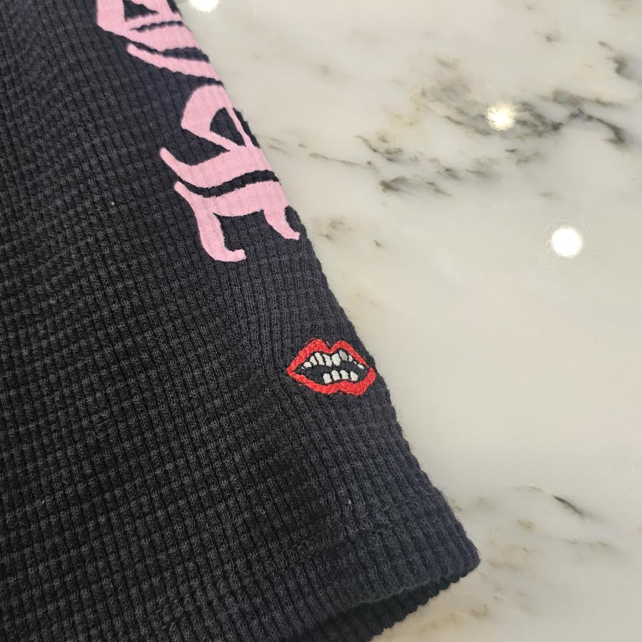 CHROME HEARTS × MATTY BOY Chomper Embroidery Side Logo Thermal Shorts Size L クロムハーツ×マティボーイ チョンパー刺繡 サイドロゴ サーマルショーツ サイズL