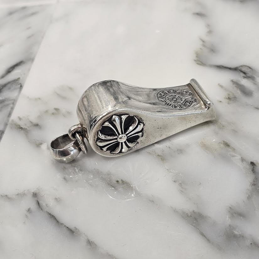 CHROME HEARTS CH Plus Large Whistle With Bail Pendant Top クロムハーツ CHプラス ラージ ホイッスル ウィズベイル ペンダントトップ シルバー925