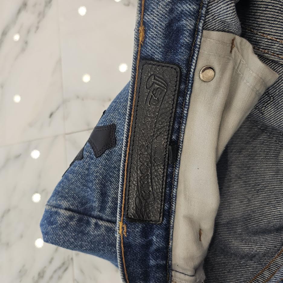 CHROME HEARTS × Levi's Body VNTG Cross Leather Patch Jeans Size 32 クロムハーツ × リーバイスボディ ヴィンテージ クロスレザーパッチ ジーンズ デニムパンツ サイズ32