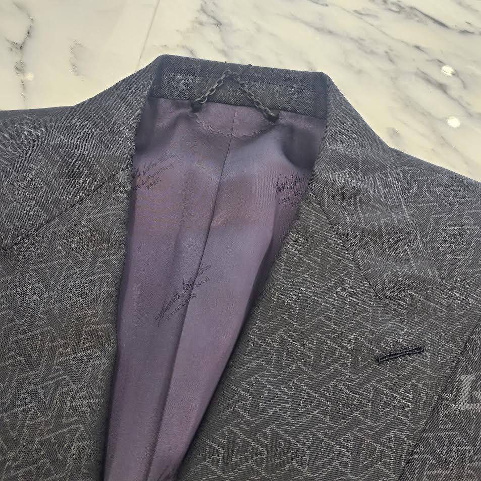 LOUIS VUITTON 2024SS Double Breasted Wool Pont Neuf Suit Jacket Size 48 ルイヴィトン ダブルブレステッド ウールポンヌフ スーツジャケット サイズ48