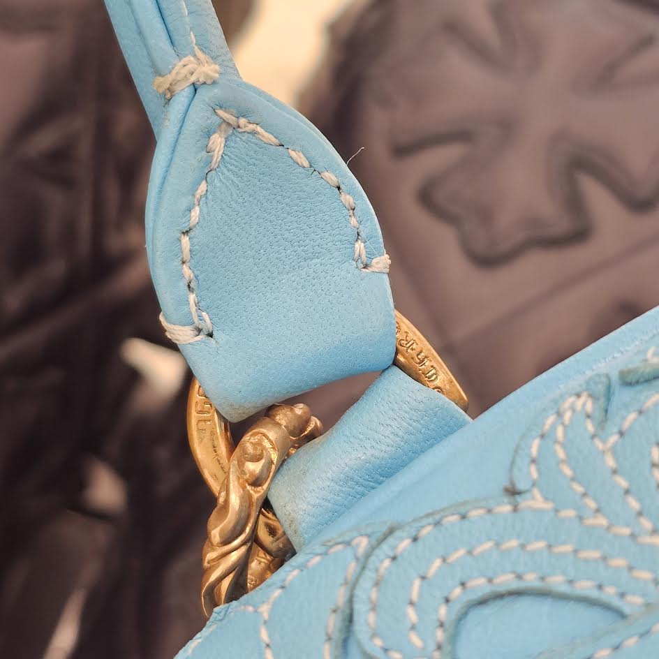 CHROME HEARTS Tiny GYM Cemetery Cross Patch Hand Bag クロムハーツ タイニージム セメタリークロスパッチ ハンドバッグ