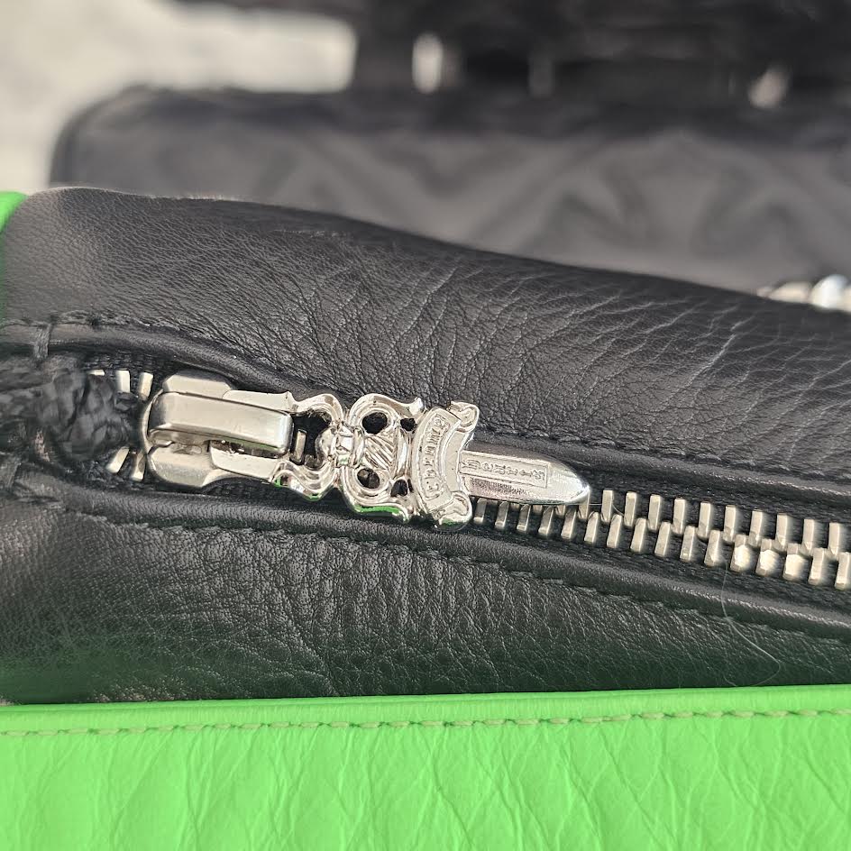 CHROME HEARTS CHICKEN NUGGET Side BS Flare Patch Small Leather Shoulder Bag クロムハーツ チキンナゲット サイド BSフレアパッチ スモールレザー ショルダーバッグ