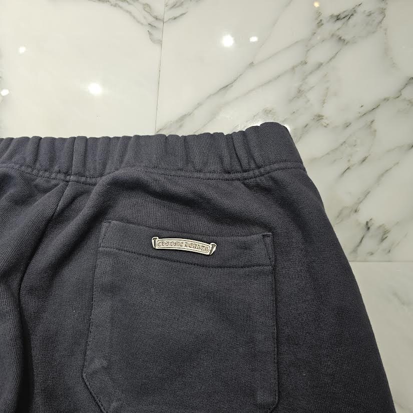 CHROME HEARTS Y NOT 3 Cemetery Cross Leather Patch Sweat Long Pants Size L クロムハーツ ワイノット 3セメタリークロス レザーパッチ スウェットロングパンツ サイズL