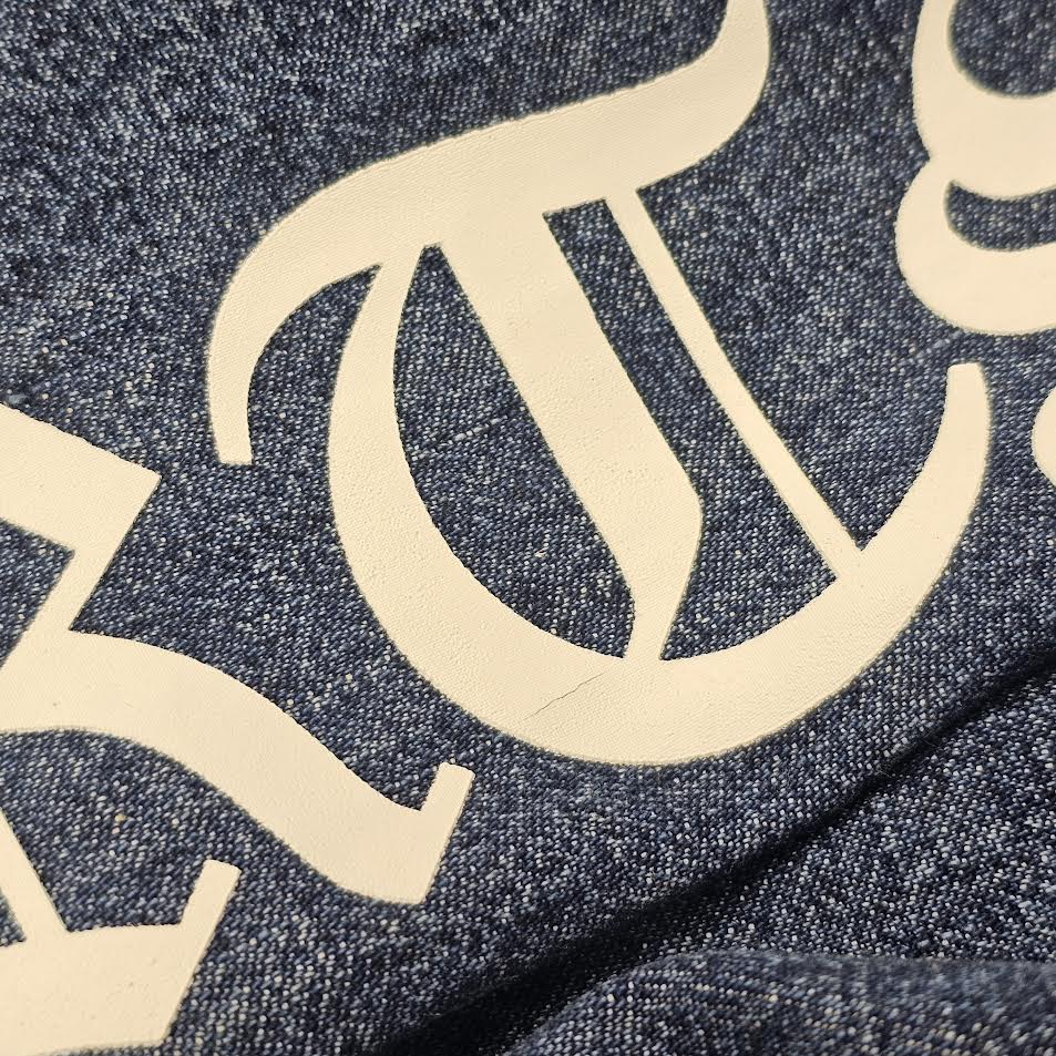 CHROME HEARTS 2024AW Leather Cemetery Triple Cross Denim Anorak Jacket Size M クロムハーツ レザーセメタリートリプルクロス デニム アノラック ジャケット サイズM