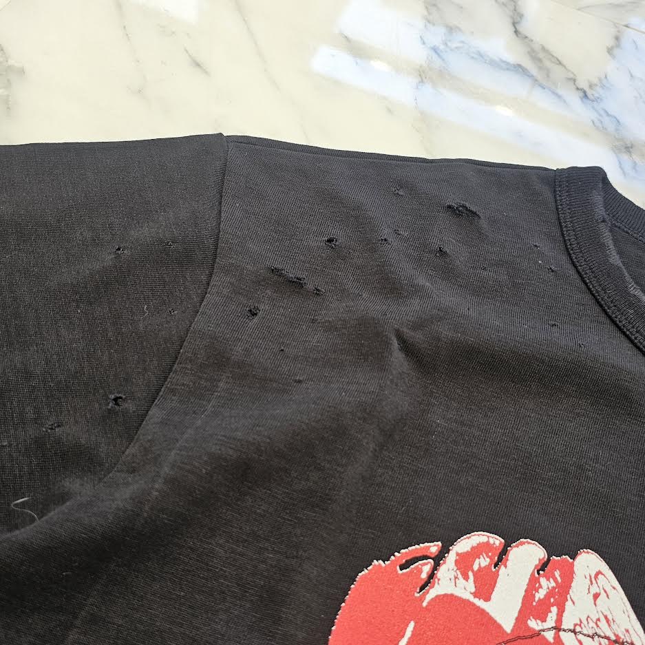 PAST AD 2000 "P.A.S.T 2021-2044" Damage Heart Tee Size M パスト AD 2000 "パスト 2021-2044" ダメージ ハート Tシャツ サイズM