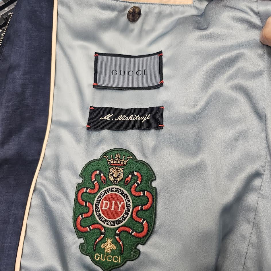 GUCCI 2018SS Patch Zip Up Track Jacket 621430 ZADO0 Size M
