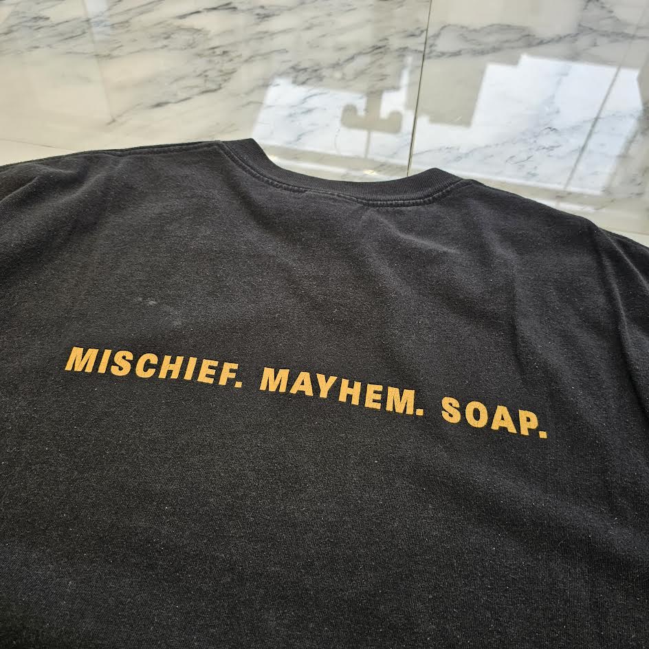Vintage 00's Fight Club 2001 Mischief Mayhem Soap Giant S/S Tee Size XL 00's ファイトクラブ 2001 ミスチーフ メイヘム ソープ ジャイアント社製 Tシャツ サイズXL