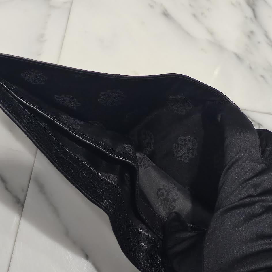 CHROME HEARTS AINT NOTHIN 2 DO BS FLARE Leather Wallet クロムハーツ エイントナッシン 2ドゥ BSフレア レザーウォレット