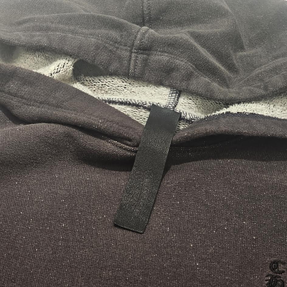 CHROME HEARTS Y NOT Vertical Logo Embroidery Pullover Hoodie Size M クロムハーツ ワイノット ヴァーティカルロゴ 刺繍 プルオーバー フーディ サイズM