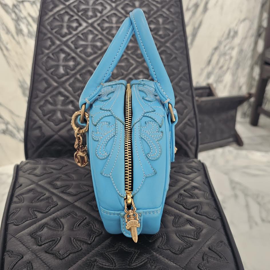 CHROME HEARTS Tiny GYM Cemetery Cross Patch Hand Bag クロムハーツ タイニージム セメタリークロスパッチ ハンドバッグ