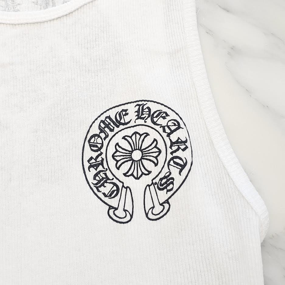 CHROME HEARTS Horseshoe Rib Tank Top Size M クロムハーツ ホースシュー リブ タンクトップ サイズM