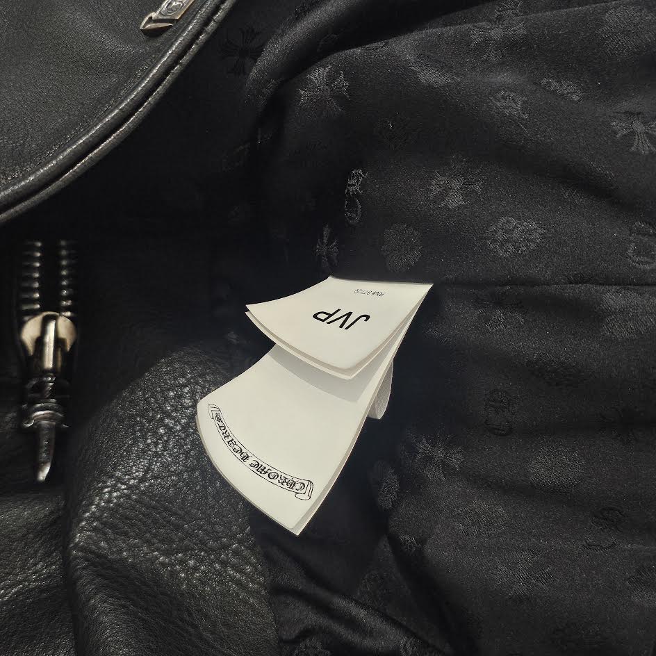 CHROME HEARTS JJ DEAN Dagger Zip Riders Leather Jacket Size L クロムハーツ JJディーン ダガー ジップ ライダース レザージャケット サイズL