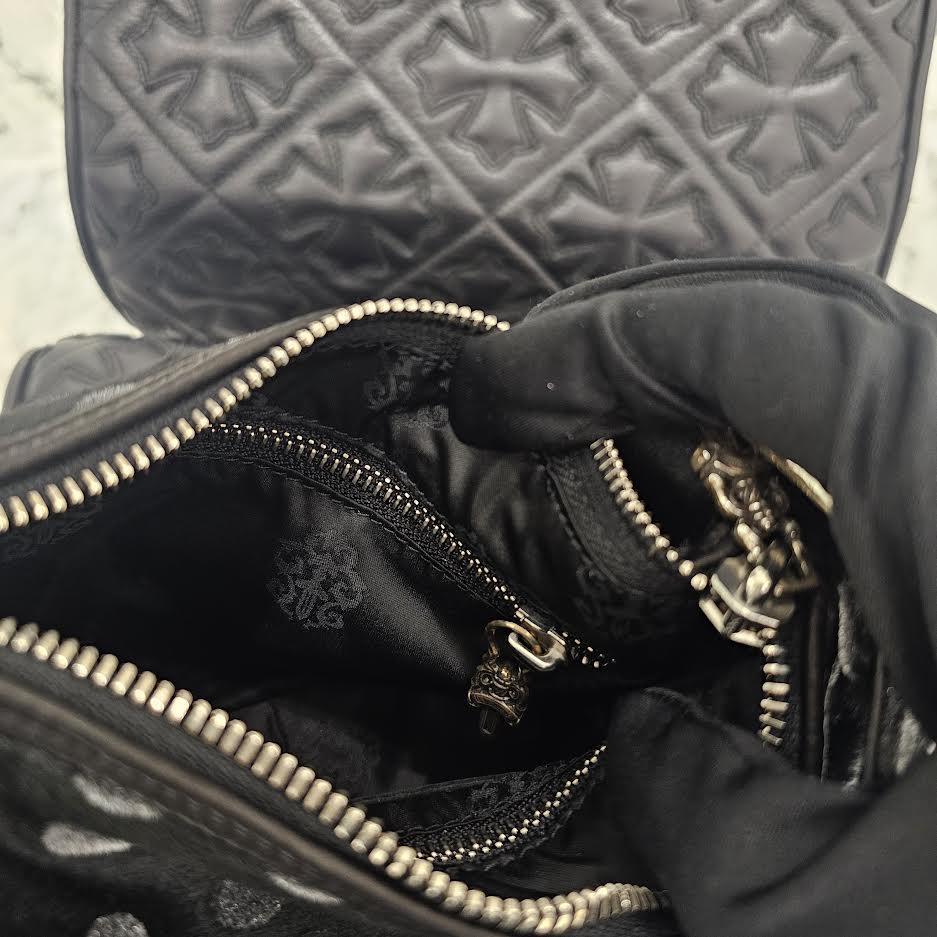 CHROME HEARTS CHICKEN NUGGET Polka Dots Harako Leather Small Shoulder Bag クロムハーツ チキンナゲット 水玉柄 ハラコレザー スモール ショルダーバッグ