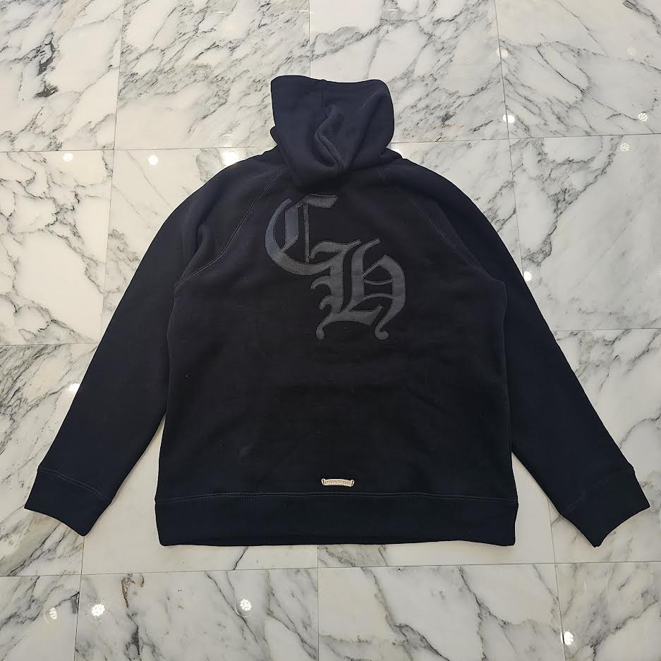 CHROME HEARTS 2025SS Y NOT Cemetery Cross Applique Embroidery Pullover Hoodie Size XL クロムハーツ ワイノット セメタリークロス アップリケ刺繡 プルオーバーフーディ サイズXL