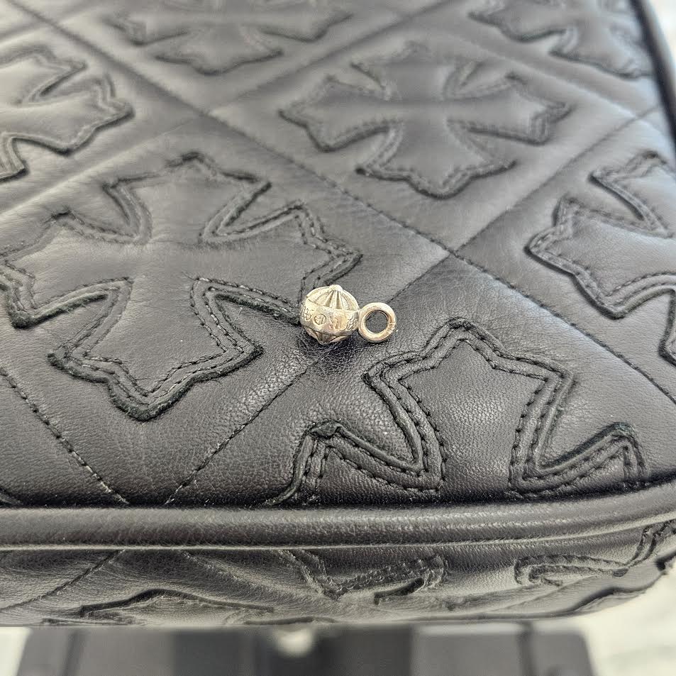 CHROME HEARTS 18K WG BANDED PLUS BEAD MD Pendant Top クロムハーツ 18K ホワイトゴールド バンデッドプラス ビーズミディアム ペンダントトップ