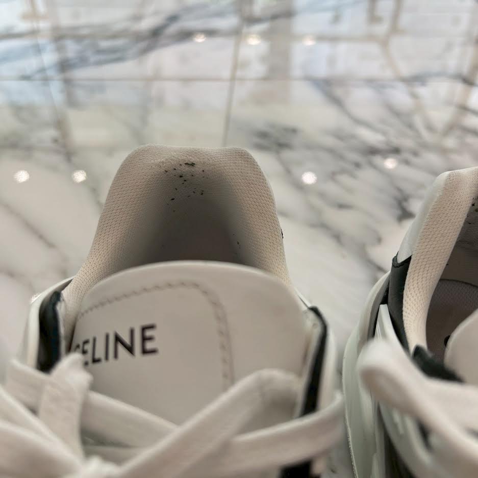 CELINE 2023SS CT 07 Race Up Leather Sneakers 353143840C.010K Size 41 セリーヌ CT 07 レースアップ レザースニーカー サイズ41