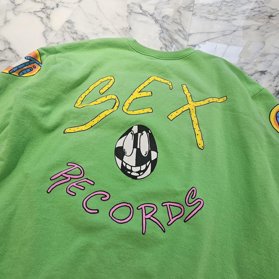 CHROME HEARTS × MATTY BOY 2021AW PPO Sex Records Crew Neck Sweat Shirt Size L クロムハーツ × マッティボーイ PPO セックスレコード クルーネック スウェットシャツ サイズL