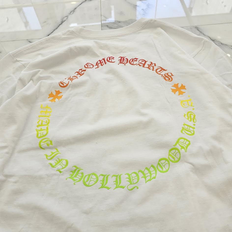 CHROME HEARTS Back Grad Circle Logo Tee Size L クロムハーツ バックグラデーション サークルロゴ ロングスリーブ Tシャツ サイズL