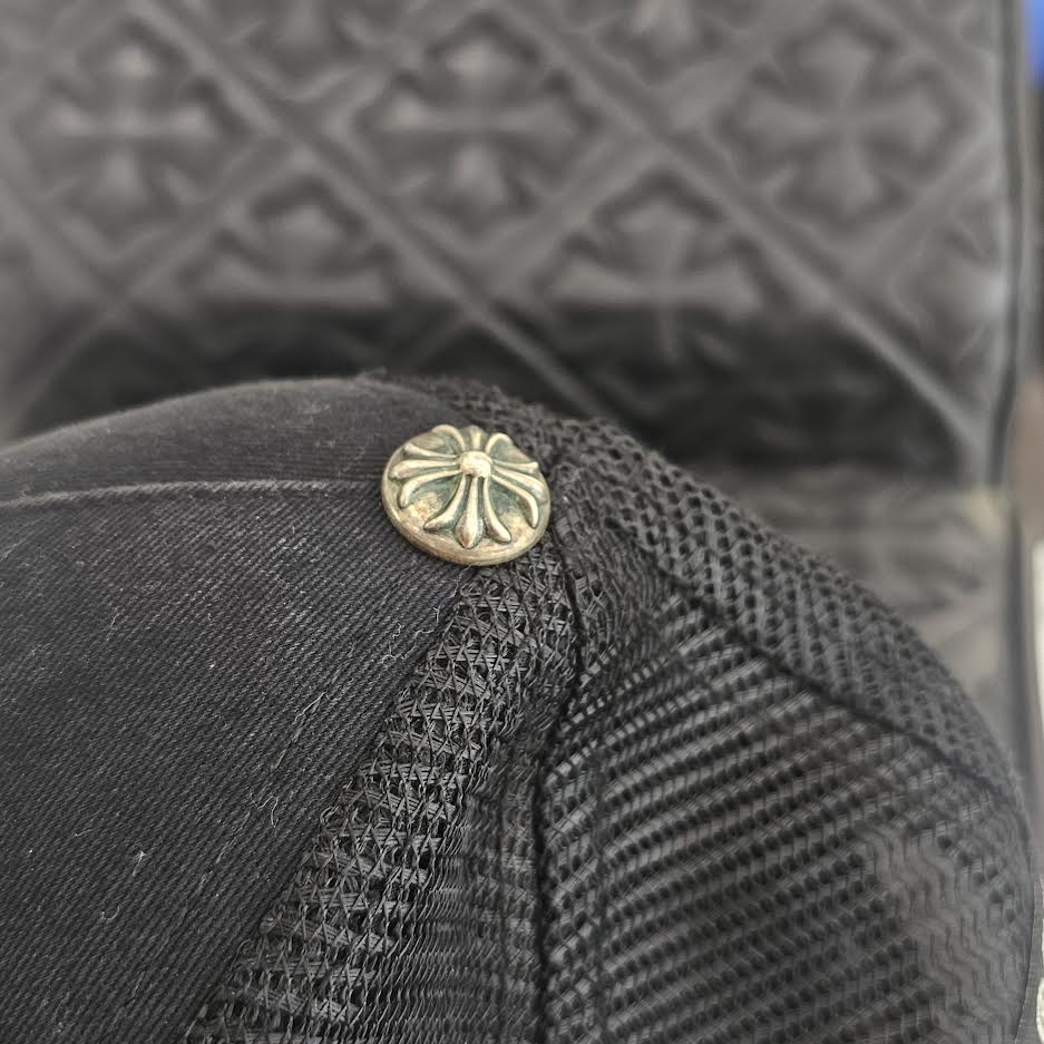 CHROME HEARTS King Taco 3 Cemetery Cross Patch Mesh Cap Size ONE SIZE（53-60）クロムハーツ キングタコ 3セメタリークロスパッチ メッシュキャップ サイズONE SIZE（53-60）