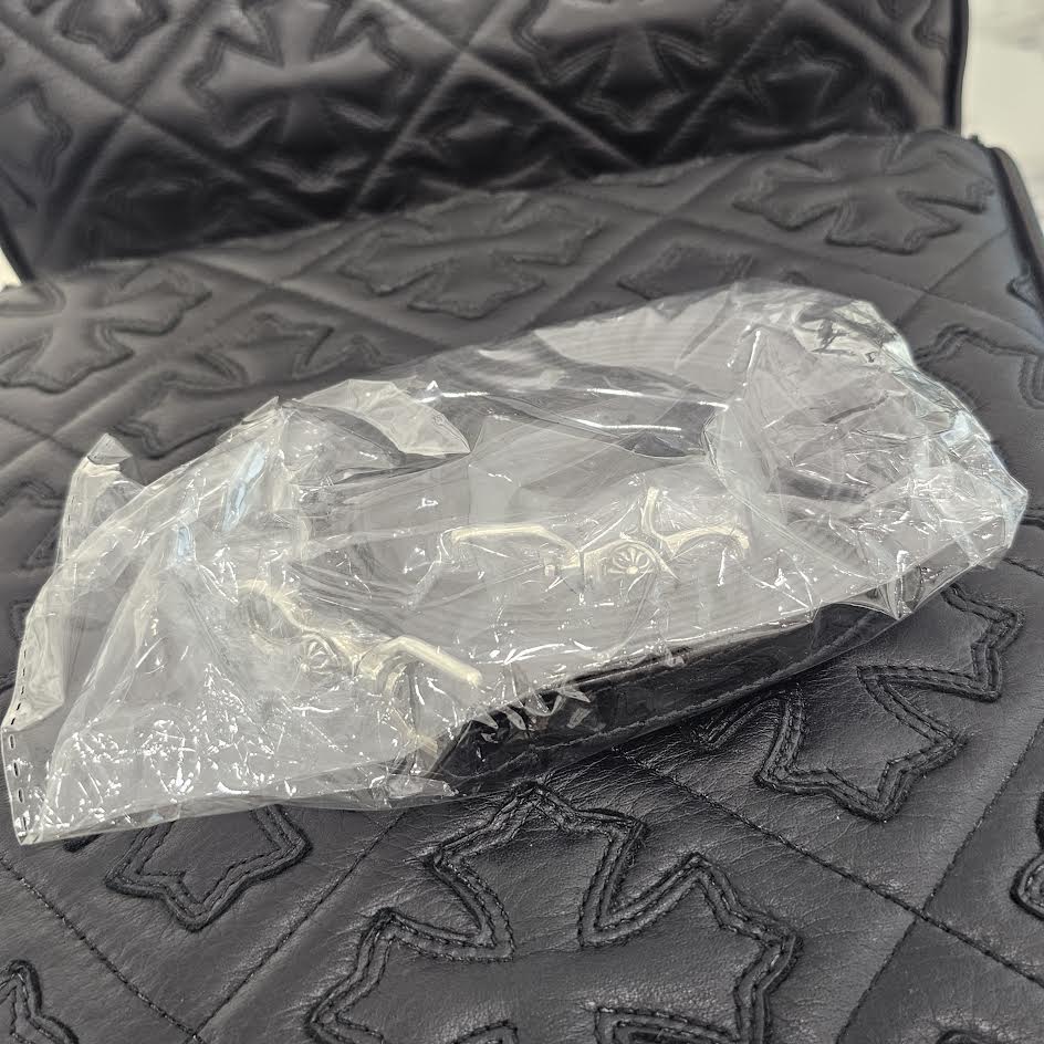 CHROME HEARTS DOG ADAMS BS FLARE Leather Shoulder Hand Bag クロムハーツ ドッグアダムズ BSフレア レザー ショルダー ハンドバッグ