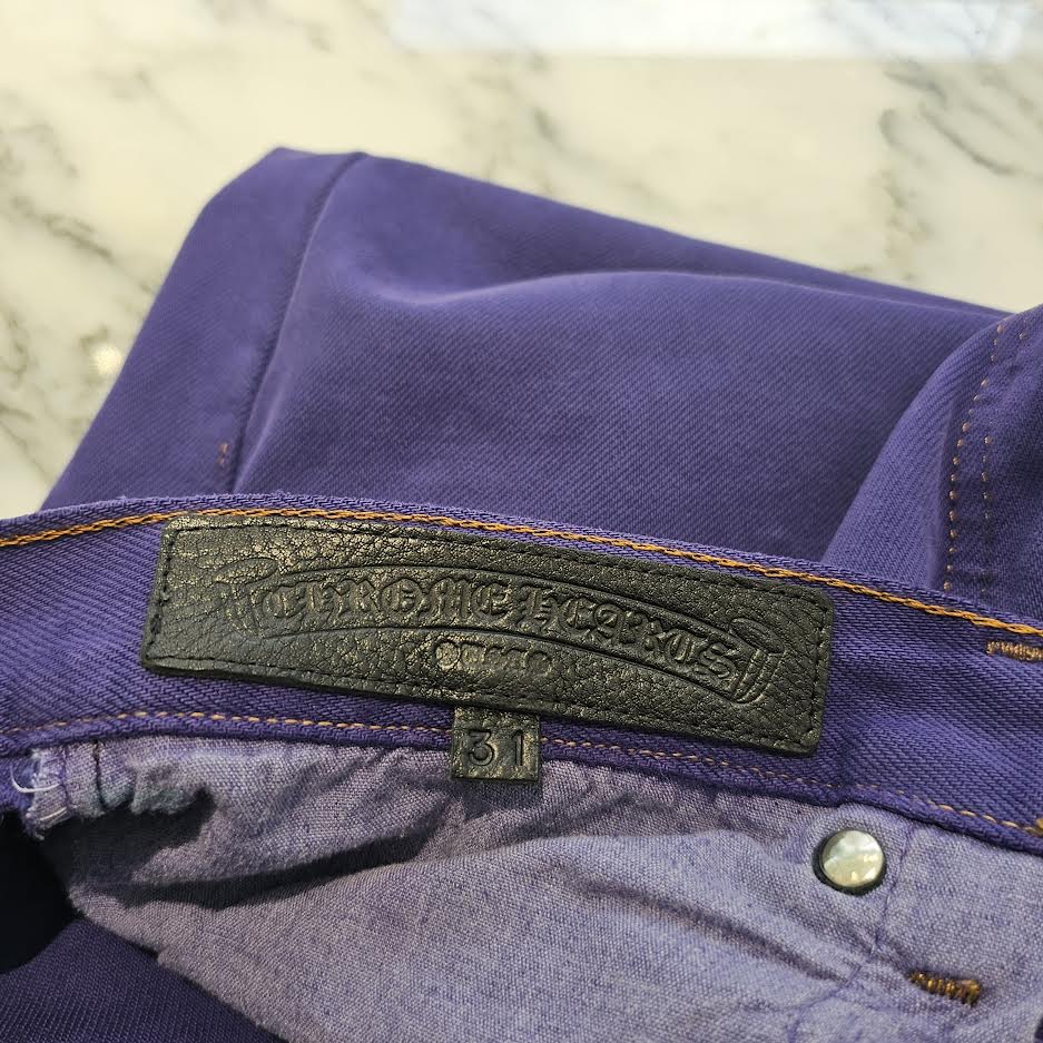 CHROME HEARTS Levi's Body VNTG Purple Cotton Pants Size 31 クロムハーツ リーバイスボディ ヴィンテージ パープル コットンパンツ サイズ31