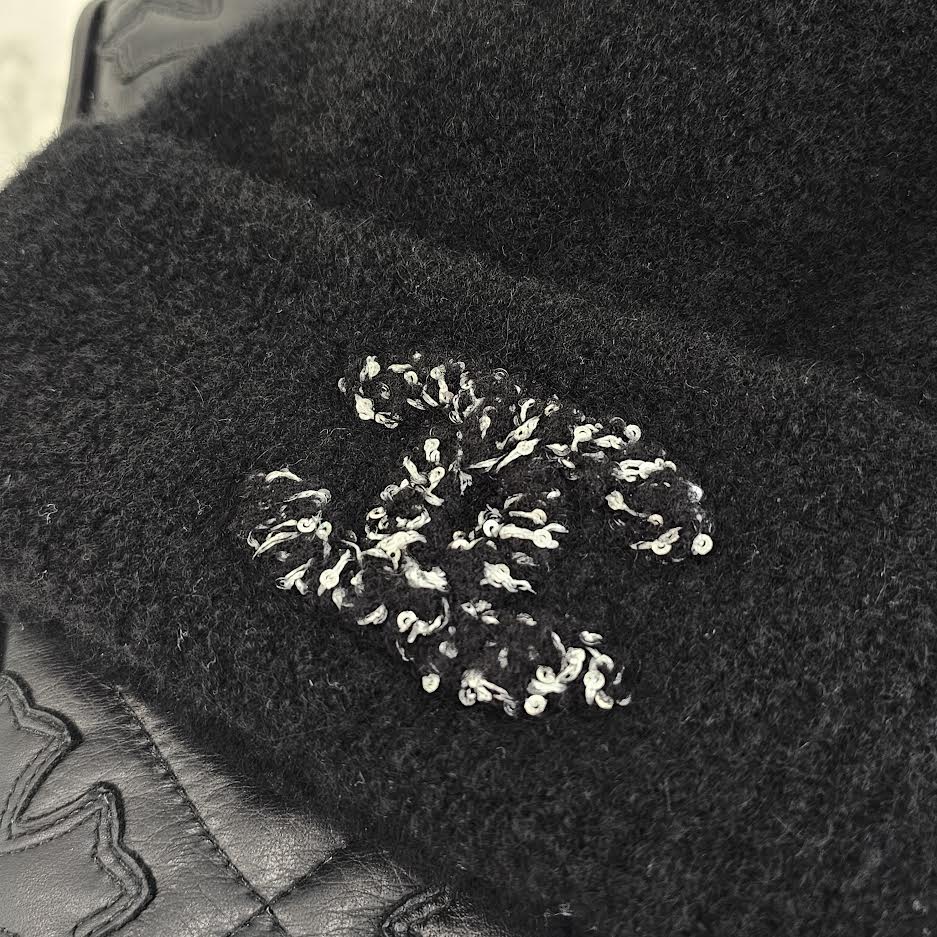 CHANEL 2025AW Coco Mark Embroidery Cashmere Beanie LAU80X48 Size ONE SIZE シャネル ココマーク刺繍 カシミヤ ビーニー サイズONE SIZE