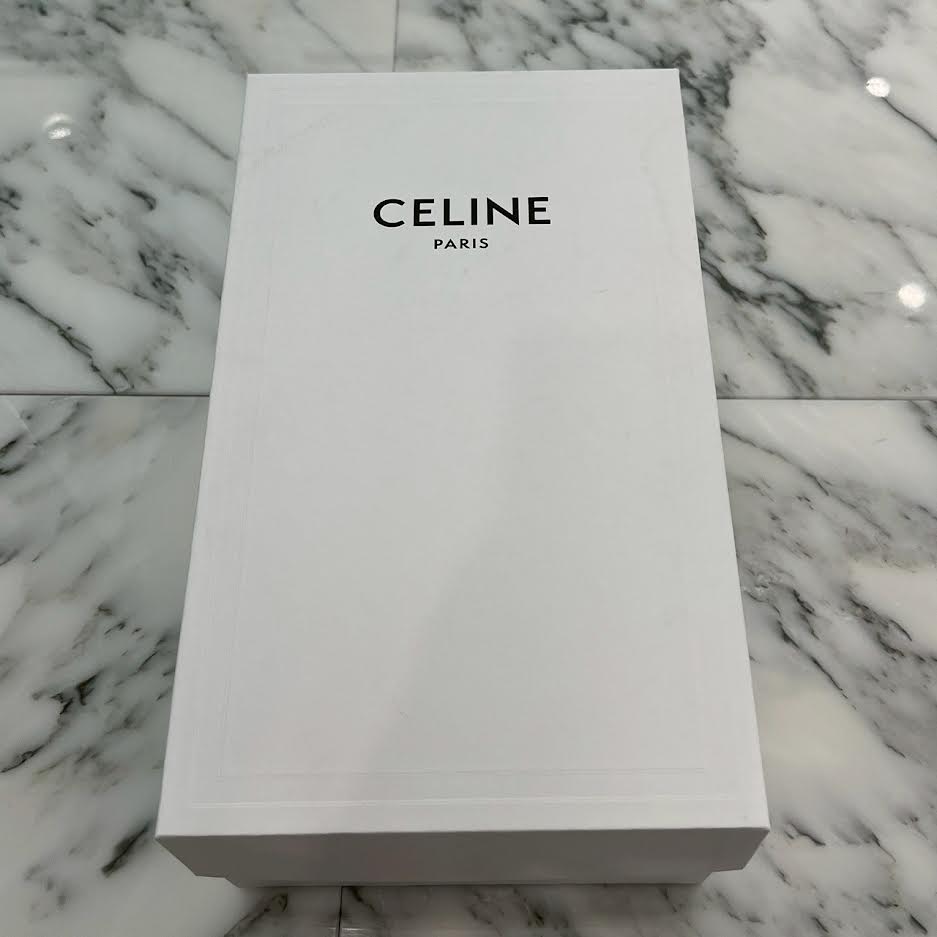 CELINE 2023SS CT 07 Race Up Leather Sneakers 353143840C.010K Size 41 セリーヌ CT 07 レースアップ レザースニーカー サイズ41