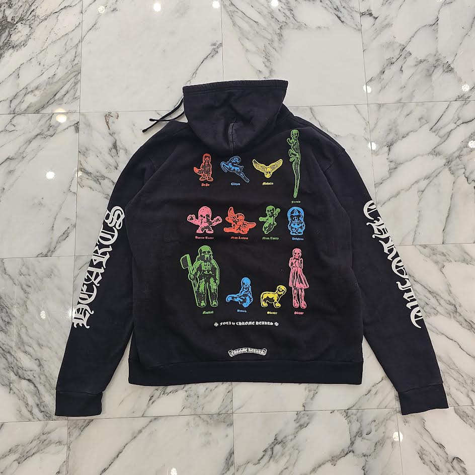 CHROME HEARTS 2023SS FOTI Rainbow Family Zip Up Hoodie L クロムハーツ フォティ レインボーファミリー ジップアップ フーディ サイズL