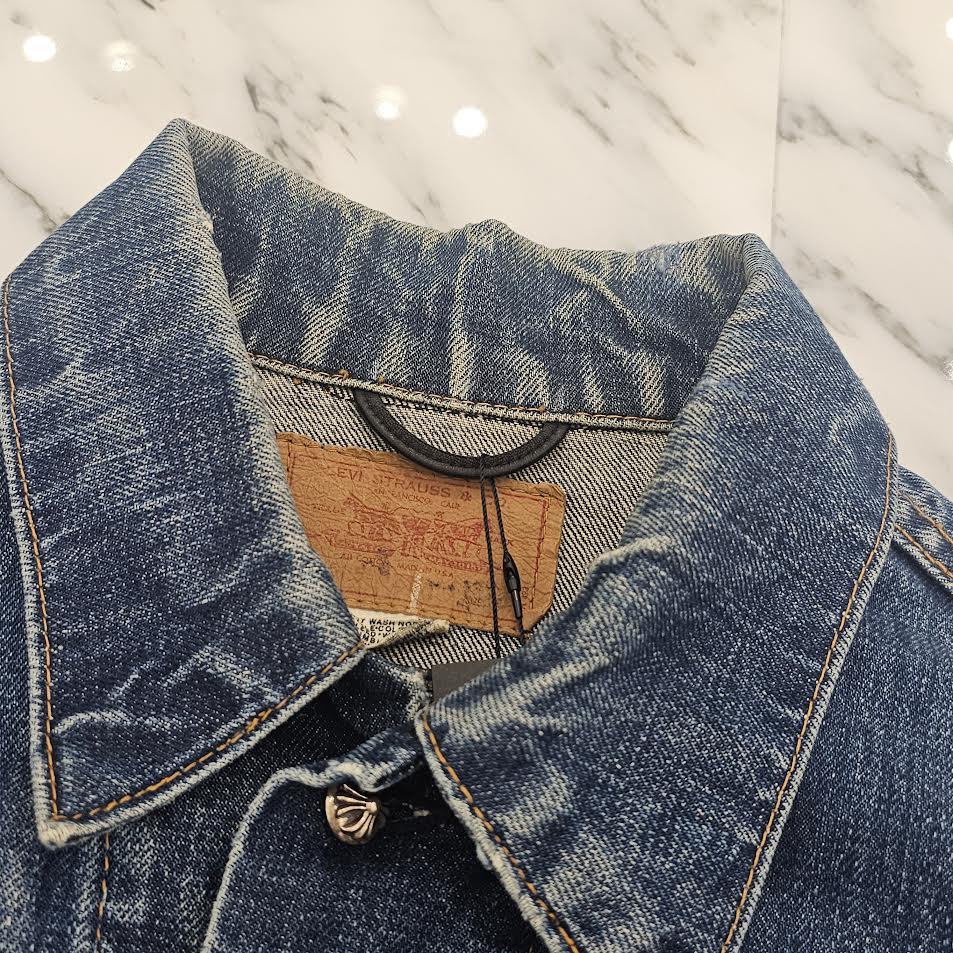 リーバイス　クロスパッチ　レザー　カスタム　デニム CHROME HEARTS × Levi's VNTG Leather Cross Patch Denim Jacket